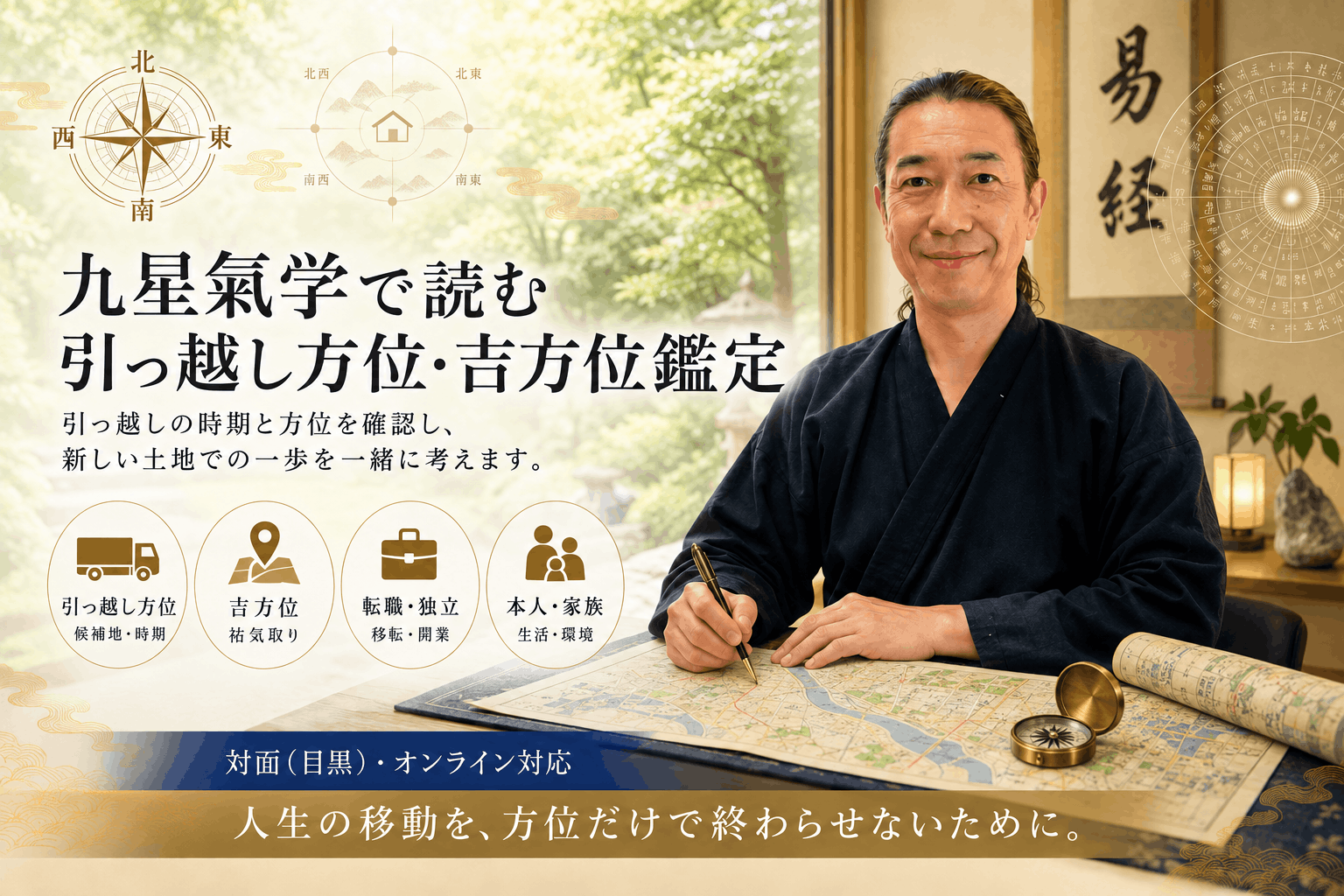 九星氣学で読む引っ越し方位鑑定